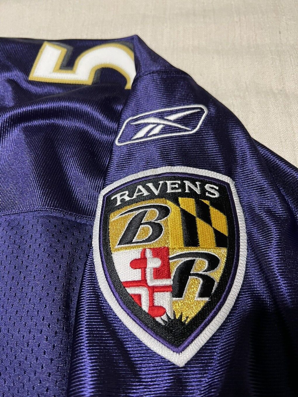 Ray Lewis 52 Baltimore Ravens NFL Authentic Reebok Jersey purple Size ...