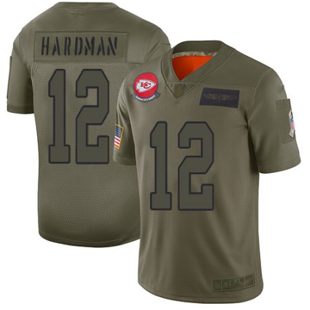 Kansas City Chiefs #12 Mecole Hardman Camo Men's Stitched NFL Limited 2024 Salute To Service Jersey