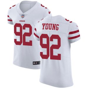 cheap 49ers #92 Chase Young White Men's Stitched NFL Vapor Untouchable Elite Jersey