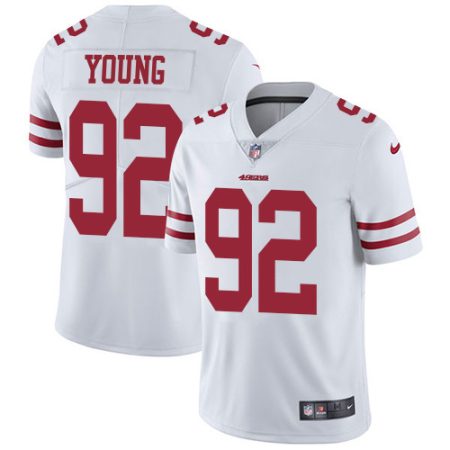 wholesale 49ers #92 Chase Young White Men's Stitched NFL Vapor Untouchable Limited Jersey