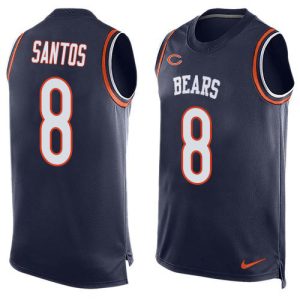 bears #8 cairo santos navy blue team color men's stitched nfl limited tank top cheap jersey