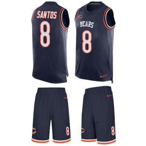 Bears #8 Cairo Santos Navy Blue Team Color Men's Stitched NFL Limited Tank Top Suit Jersey