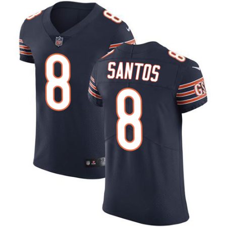 Bears #8 Cairo Santos Navy Blue Team Color Men's Stitched NFL Vapor Untouchable Elite Jersey