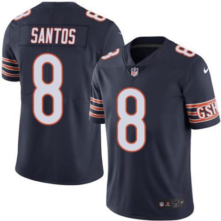 Bears #8 Cairo Santos Navy Blue Team Color Men's Stitched NFL Vapor Untouchable Limited Jersey