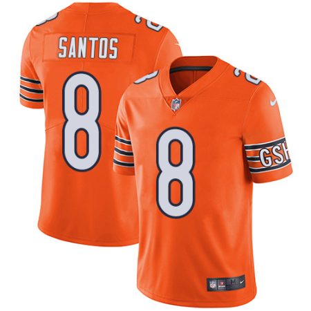 Bears #8 Cairo Santos Orange Men's Stitched NFL Limited Rush Jersey