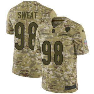 Bears #98 Montez Sweat Camo Men's Stitched NFL Limited 2024 Salute To Service Jersey