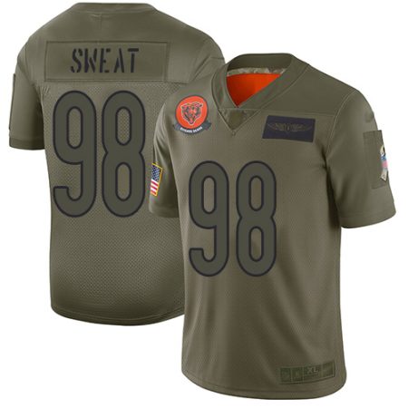 Bears #98 Montez Sweat Camo Men's Stitched NFL Limited 2024 Salute To Service Jersey