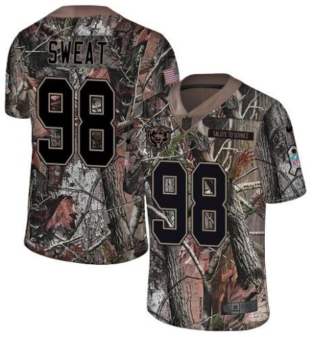 Bears #98 Montez Sweat Camo Men's Stitched NFL Limited Rush Realtree Jersey