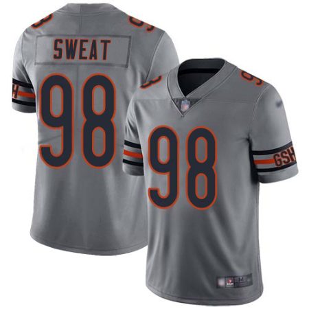 Bears #98 Montez Sweat Silver Men's Stitched NFL Limited Inverted Legend Jersey