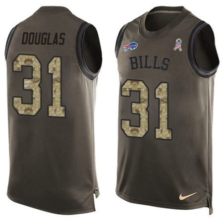 Bills #31 Rasul Douglas Green Men's Stitched NFL Limited Salute To Service Tank Top Jersey