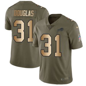 Bills #31 Rasul Douglas Olive/Gold Men's Stitched NFL Limited 2024 Salute To Service Jersey