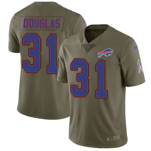 Bills #31 Rasul Douglas Olive Men's Stitched NFL Limited 2024 Salute To Service Jersey