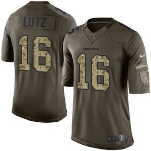 Broncos #16 Wil Lutz Green Men's Stitched NFL Limited 2024 Salute to Service Jersey