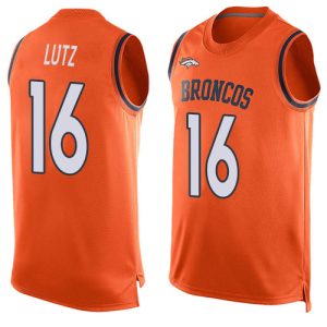 Broncos #16 Wil Lutz Orange Team Color Men's Stitched NFL Limited Tank Top Jersey