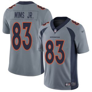 Broncos #83 Marvin Mims Jr. Gray Men's Stitched NFL Limited Inverted Legend Jersey