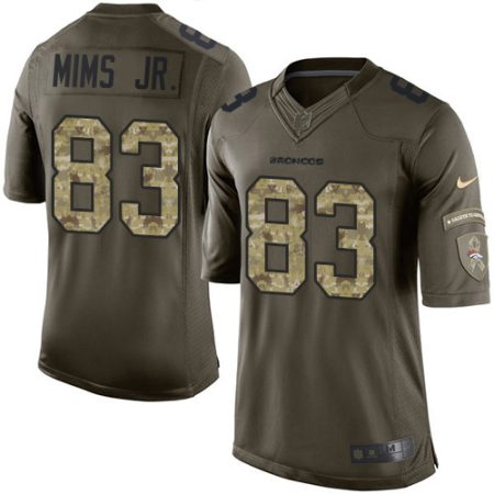 Broncos #83 Marvin Mims Jr. Green Men's Stitched NFL Limited 2024 Salute to Service Jersey