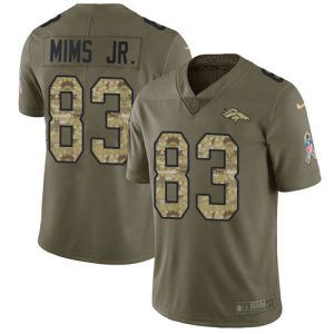 Broncos #83 Marvin Mims Jr. Olive/Camo Men's Stitched NFL Limited 2024 Salute To Service Jersey