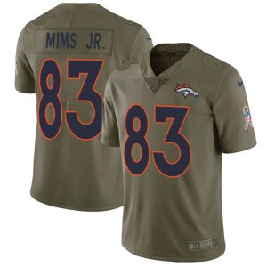 broncos #83 marvin mims jr. olive men's stitched nfl limited 2024 salute to service cheap jersey