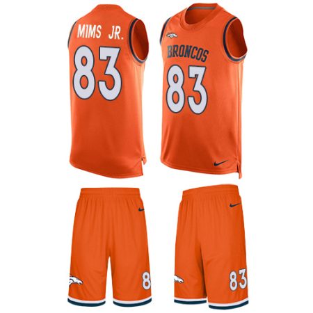 wholesale Broncos #83 Marvin Mims Jr. Orange Team Color Men's Stitched NFL Limited Tank Top Suit Jersey