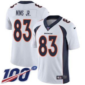 cheap Broncos #83 Marvin Mims Jr. White Men's Stitched NFL 100th Season Vapor Untouchable Limited Jersey