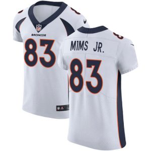 Broncos #83 Marvin Mims Jr. White Men's Stitched NFL New Elite Jersey