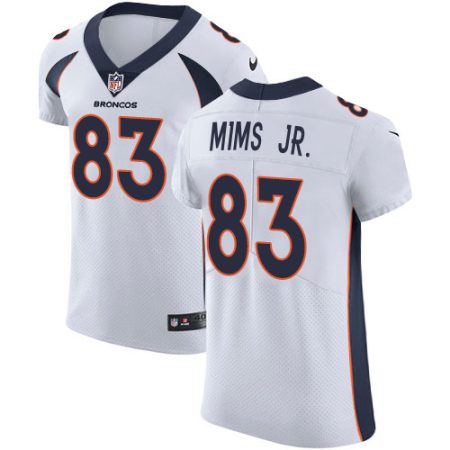 Broncos #83 Marvin Mims Jr. White Men's Stitched NFL New Elite Jersey