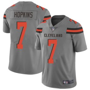 Browns #7 Dustin Hopkins Gray Men's Stitched NFL Limited Inverted Legend Jersey