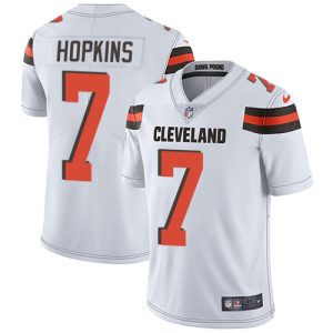 Browns #7 Dustin Hopkins White Men's Stitched NFL Vapor Untouchable Limited Jersey