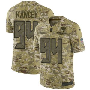 Buccaneers #94 Calijah Kancey Camo Men's Stitched NFL Limited 2024 Salute To Service Jersey