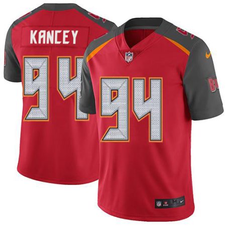 Buccaneers #94 Calijah Kancey Red Team Color Men's Stitched NFL Vapor Untouchable Limited Jersey