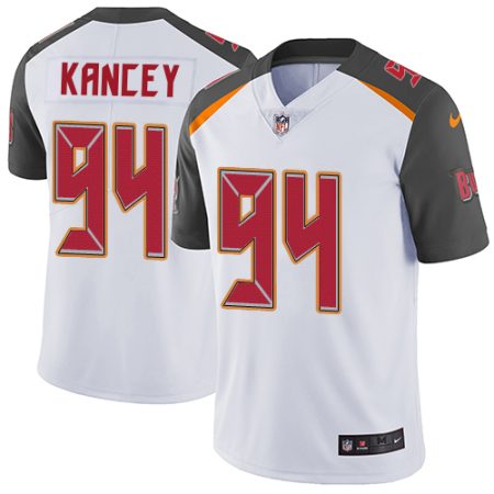 buccaneers #94 calijah kancey white men's stitched nfl vapor untouchable limited wholesale jersey