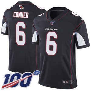 Cardinals #6 James Conner Black Alternate Men's Stitched NFL 100th Season Vapor Limited Jersey