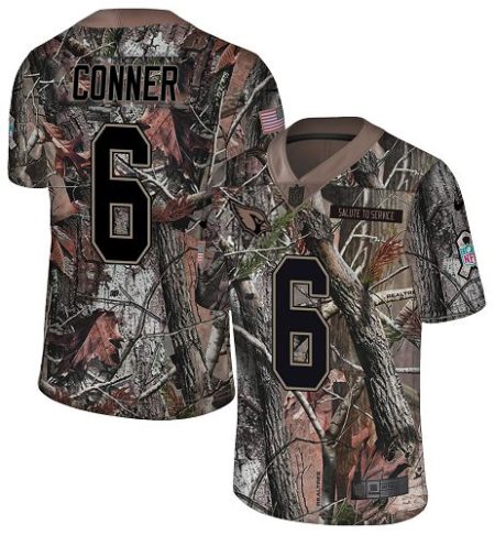 wholesale Cardinals #6 James Conner Camo Men's Stitched NFL Limited Rush Realtree Jersey