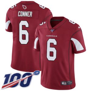 cardinals #6 james conner red team color men's stitched nfl 100th season vapor limited wholesale jersey