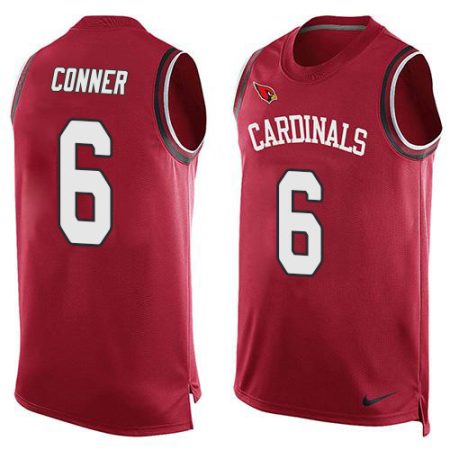 cardinals #6 james conner red team color men's stitched nfl limited tank top wholesale jersey