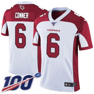 Cardinals #6 James Conner White Men's Stitched NFL 100th Season Vapor Limited Jersey