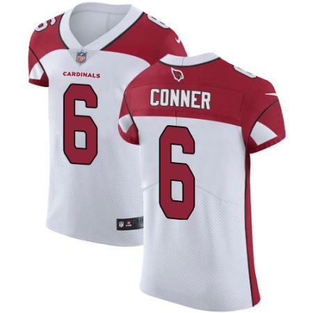 Cardinals #6 James Conner White Men's Stitched NFL Vapor Untouchable Elite Jersey