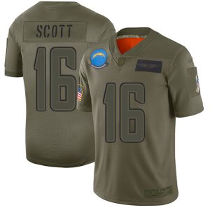 wholesale Chargers #16 J.K. Scott Camo Men's Stitched NFL Limited 2024 Salute To Service Jersey