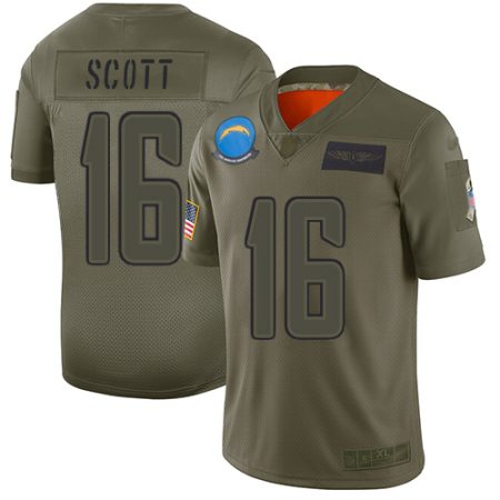 wholesale Chargers #16 J.K. Scott Camo Men's Stitched NFL Limited 2024 Salute To Service Jersey