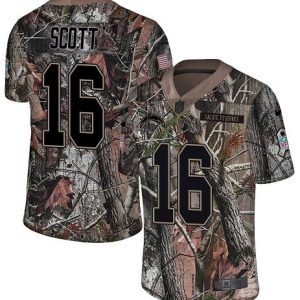 Chargers #16 J.K. Scott Camo Men's Stitched NFL Limited Rush Realtree Jersey