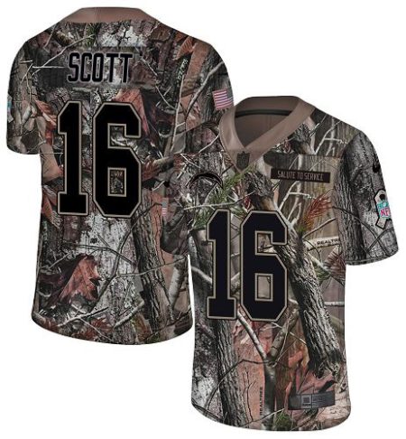 Chargers #16 J.K. Scott Camo Men's Stitched NFL Limited Rush Realtree Jersey