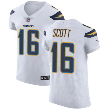 Chargers #16 J.K. Scott White Men's Stitched NFL Vapor Untouchable Elite Jersey