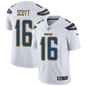 cheap Chargers #16 J.K. Scott White Men's Stitched NFL Vapor Untouchable Limited Jersey