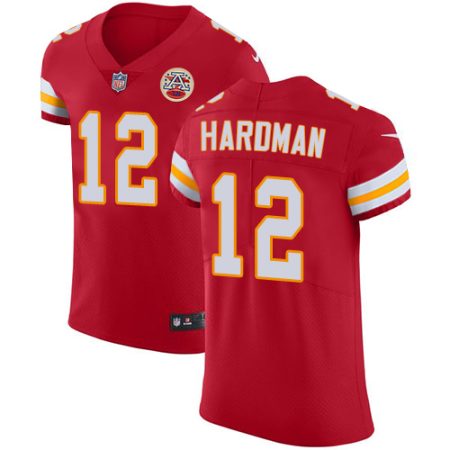 Chiefs #12 Mecole Hardman Red Team Color Men's Stitched NFL Vapor Untouchable Elite Jersey