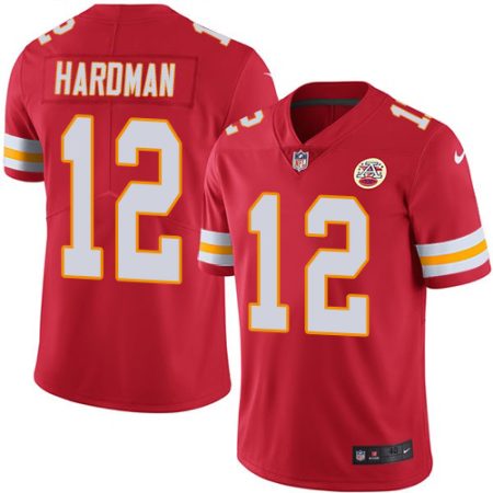 Chiefs #12 Mecole Hardman Red Team Color Men's Stitched NFL Vapor Untouchable Limited Jersey