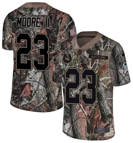 colts #23 kenny moore ii camo men's stitched nfl limited rush realtree cheap jersey