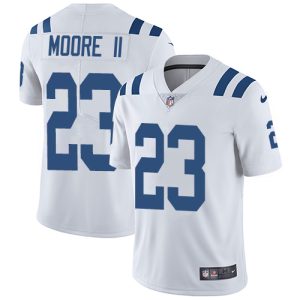 wholesale Colts #23 Kenny Moore II Men's White Retired Player Limited Jersey