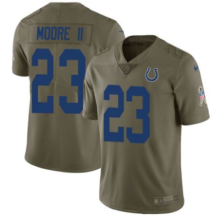 cheap Colts #23 Kenny Moore II Olive Men's Stitched NFL Limited 2024 Salute to Service Jersey