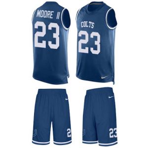 Colts #23 Kenny Moore II Royal Blue Team Color Men's Stitched NFL Limited Tank Top Suit Jersey