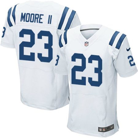 wholesale Colts #23 Kenny Moore II White Men's Stitched NFL Elite Jersey